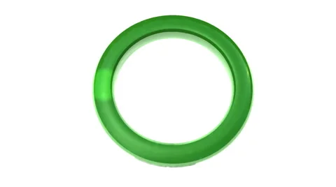 Green ring loading symbol with moving hotspot Stock Footage 63765801