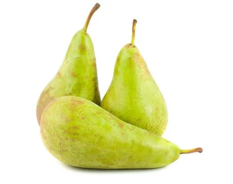 Green ripe pears Stock Photos