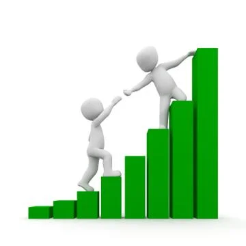 Green rise Stock Illustration