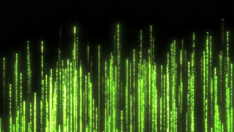 Green Rising Particles Loop 스톡 동영상 153434951