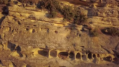 Green River Bluffs Closeup Stock Footage 83365737