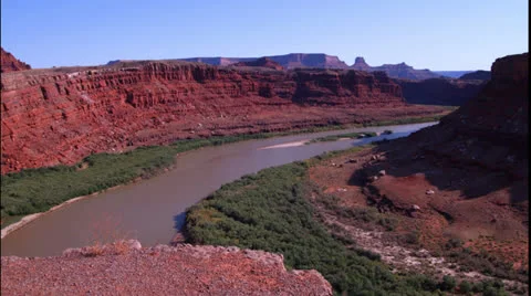 Green River pan Stock Footage 26113063