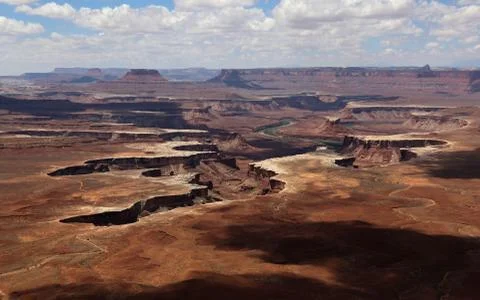 Green River Shadows Stock Photos
