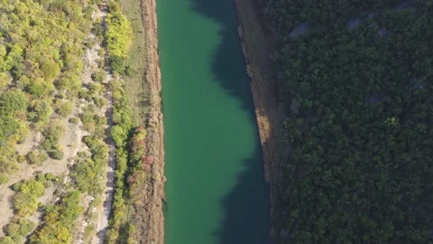 Green river top down Stock Footage 220678199