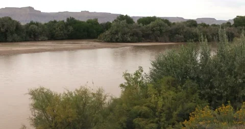 Green River wide pan Vídeos de archivo 57120195