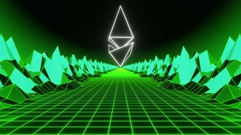 Green road to Ethereum loop Vídeo Stock 156072770