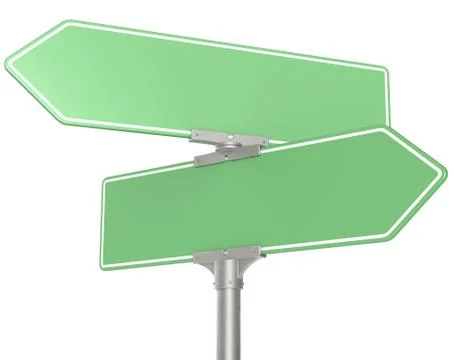 Green Road signs. Stock Illustration