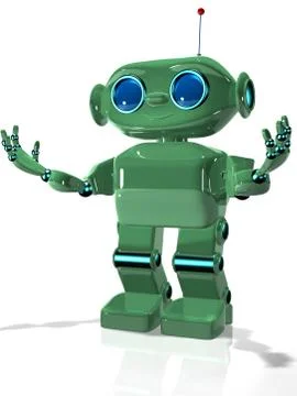 Green robot 2 Stock Illustration