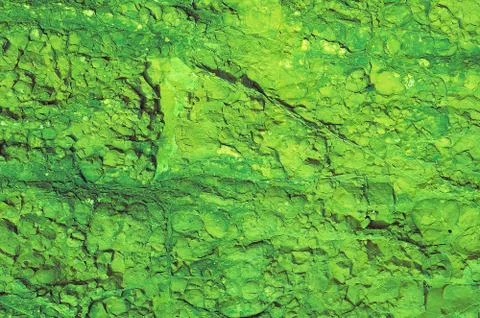 Green rock texture background Foto stock