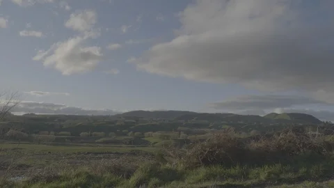 Green Rolling Hills 4k Video stock 124507256