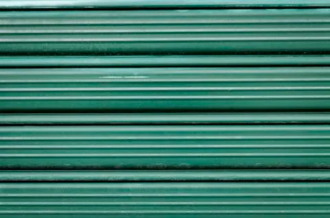 Green rolling shutter Stock-Fotos