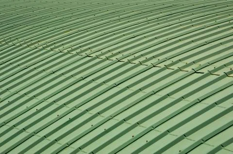 Green roof top pattern Stock Photos