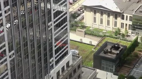 Green Roofs. High Angle View. Stock Footage 98246882