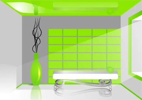 Green room Stock Illustration