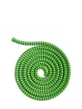 Green rope in a circular pattern Stock Photos