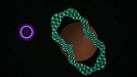 Green rope knot animation on black background with glowing circle. Stock Footage 337477882