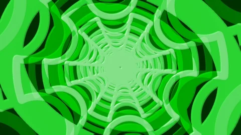 Green Rotating Circle Cutout Stock Footage 100175762