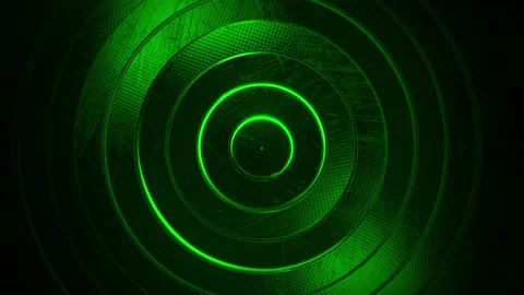 Green rotating rings loop Stock Footage 200977445