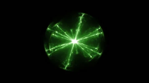 Green rotating spherical abstract 스톡 동영상 65884161