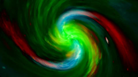 Green Rotating Spiral 스톡 동영상 131332567