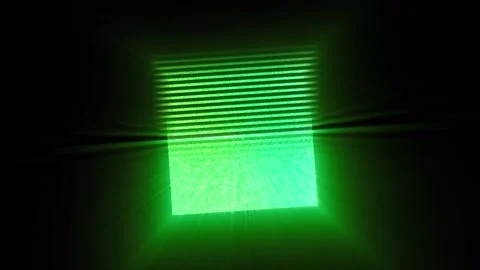 Green rotating square . loop geometric luminous background Stock Footage 276318958