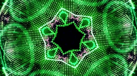 Green rotation abstract background made up of many small elements Video stock 59833151