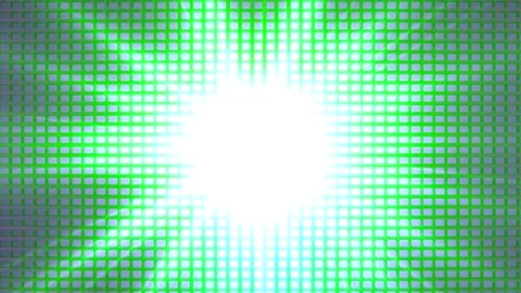 Green rotation retro light rises video animation grid background Stock Footage 231575736