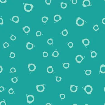 Green Roulette construction icon isolated seamless pattern on green background Illustrazione stock