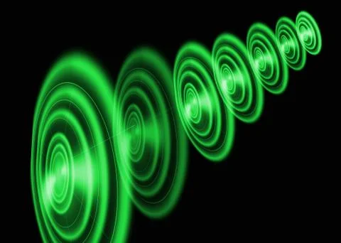 Green round abstract background Stock-Illustration