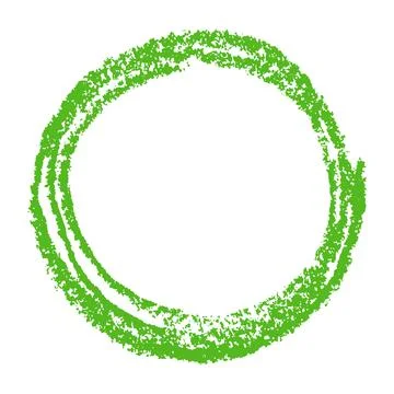 Green round copy space or frame with pastel bright color circle form Stock Illustration