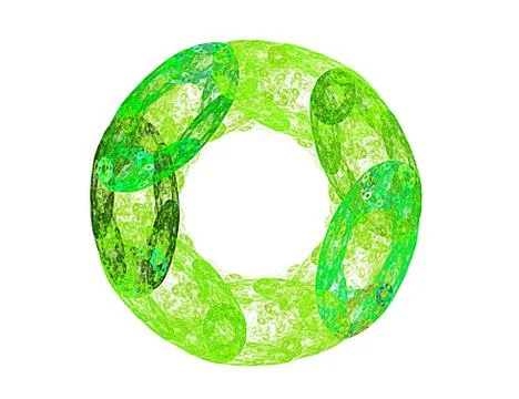 Green round Stock Illustration