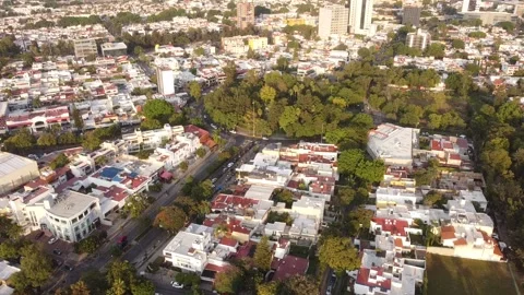 Green roundabout in Mexico Stock Footage 224416798