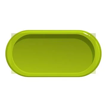 Green rounded oblong button inviting user interaction Ilustración de archivo