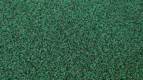Green rubber granule soft surfacing is used in public spaces Vídeo Stock 312423298