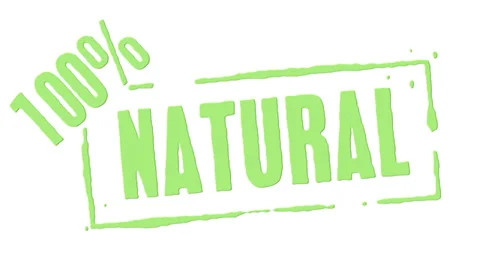 Green Rubber Stamp 100 Percent Natural Stock Footage 39831069