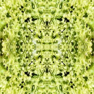 Green salad background kaleidoscopically generated, seamless Illustration Stock Illustration