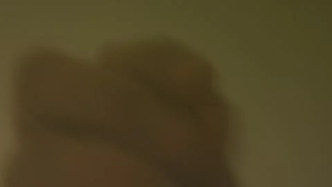 Green salad is falling on camera Stock Footage 241085705