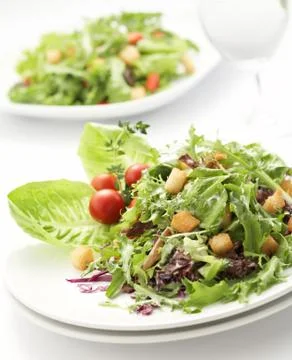 Green salad Stock Photos