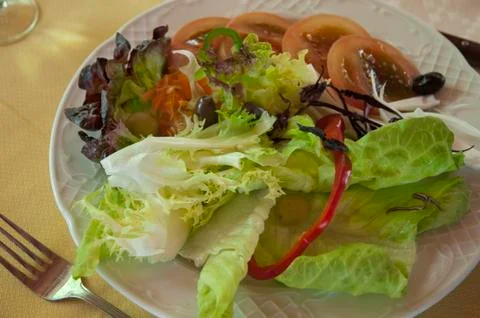 Green salad Stock Photos
