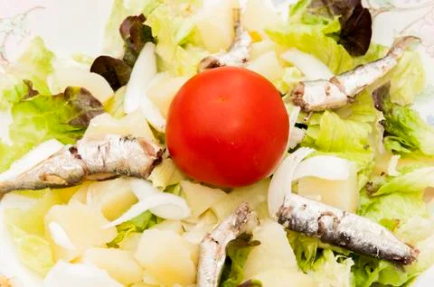 Green salad Stock Photos