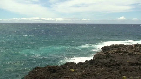 Green Sand Beach 4 Stock Footage 649421