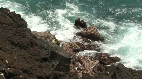 Green Sand Beach 6 Stock Footage 649529