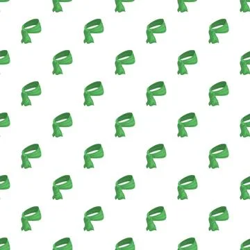 Green sash fabric pattern design repeating illustration Stock Illustration
