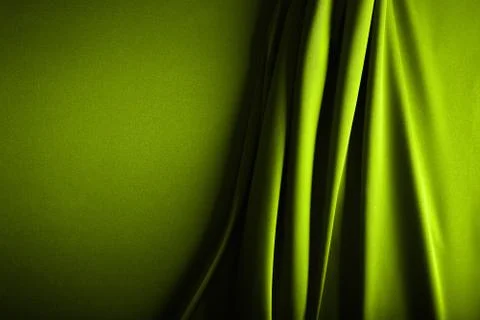 Green satin Foto stock