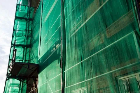 Green Scaffolding Stock Photos