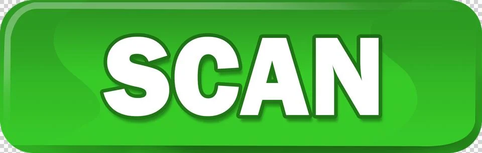 Green scan button Stock Illustration