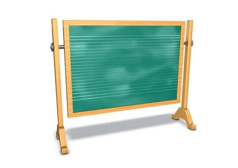 Green school chalkboard Stock Illustration