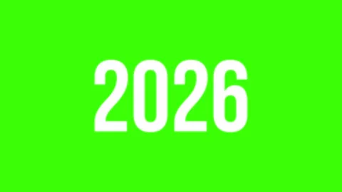 Green Screen 2026 Morph Text Animation Stock Footage 320852194