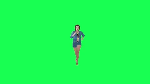 Roblox Girl Running Green Screen Overlay Motion Graphics 4K 30fps Copyright  Free 