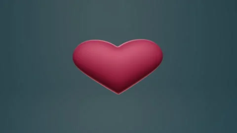 Green screen 3D heart beating hard, cgi 4k animation Stock Footage 202266160